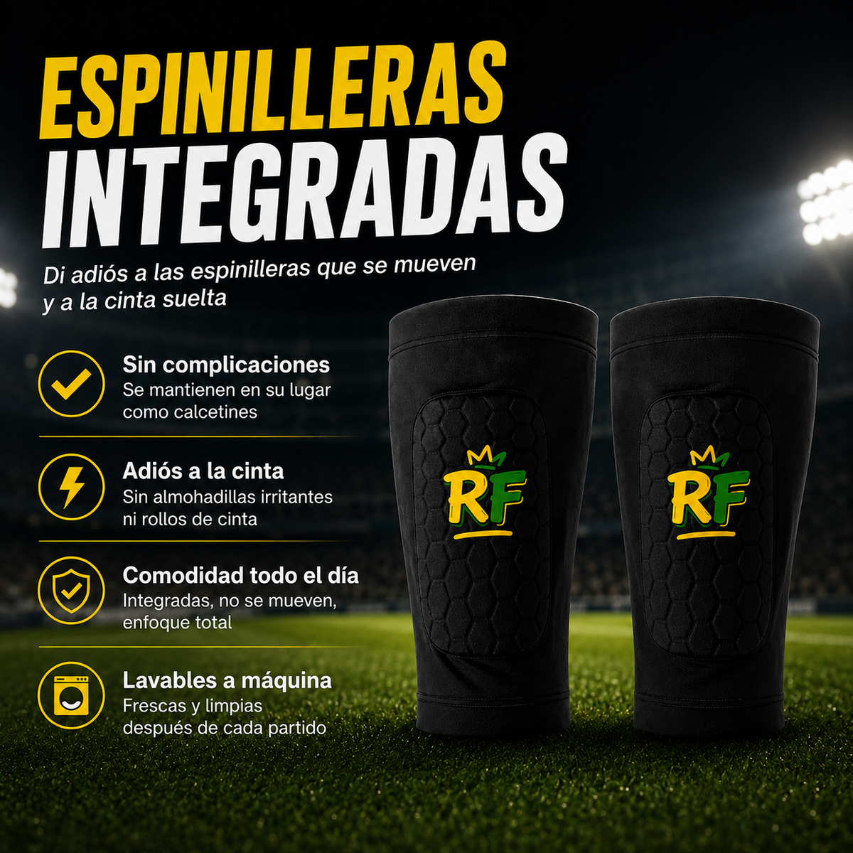 Espinilleras integradas