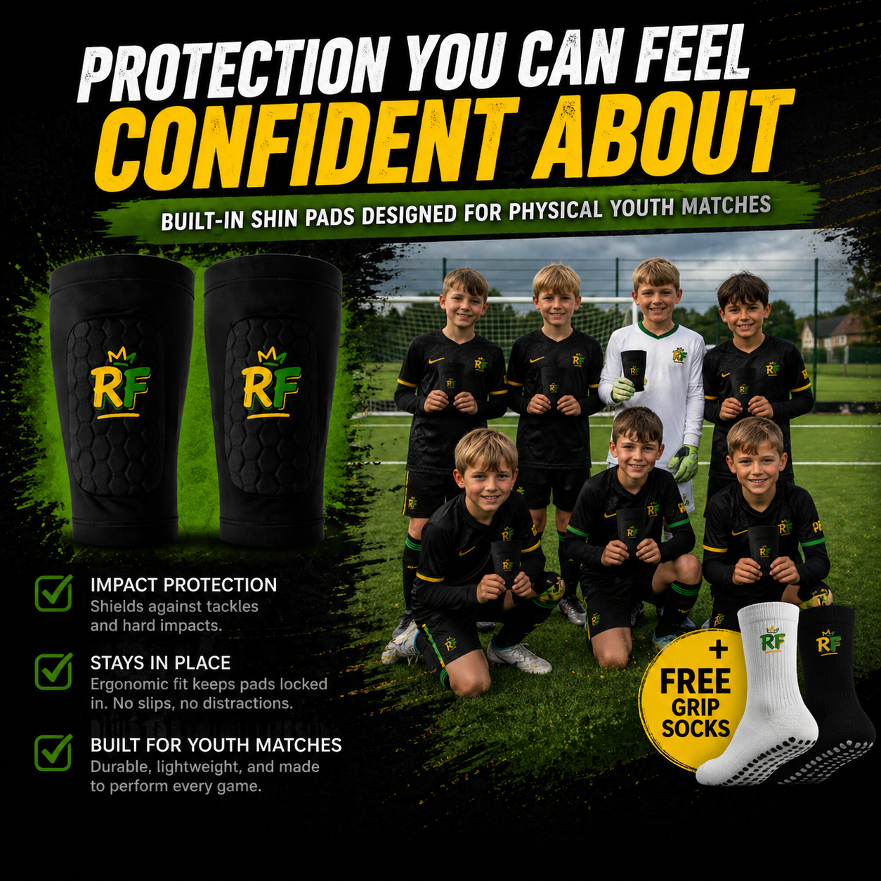 In-Built mini Shinpads l2