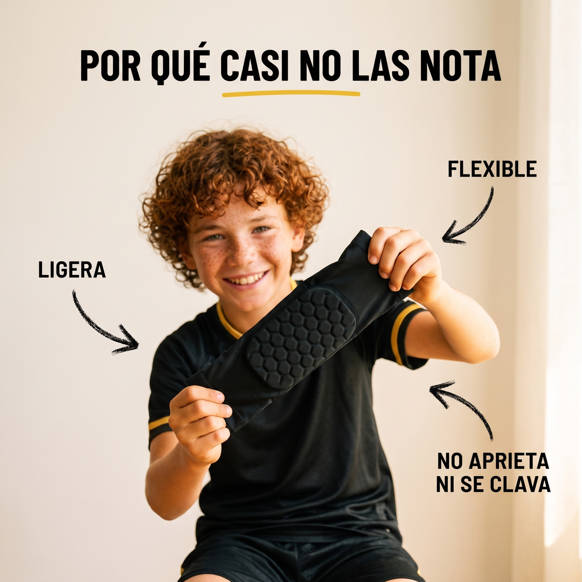 Por qué casi no las nota: ligera, flexible, no aprieta