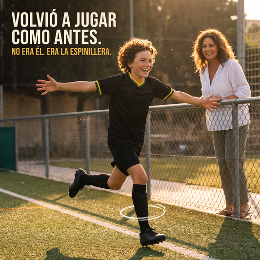Niño corre feliz hacia su madre: volvió a jugar como antes
